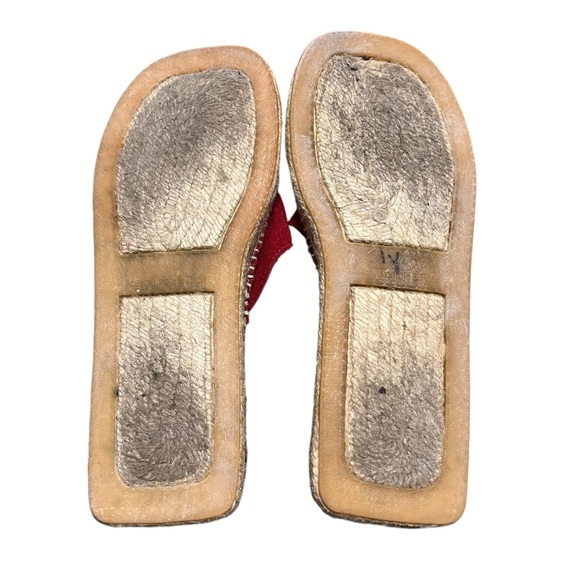 Abercrombie & Fitch Y2K Red Espadrille Sandals - Picture 5 of 7